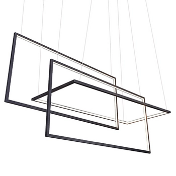 Geometryczna lampa wisząca Metric LED 135W 3000k frames czarna