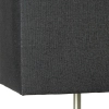 Stołowa lampa z abazurem Aglae 94873/63 antracyt srebrny