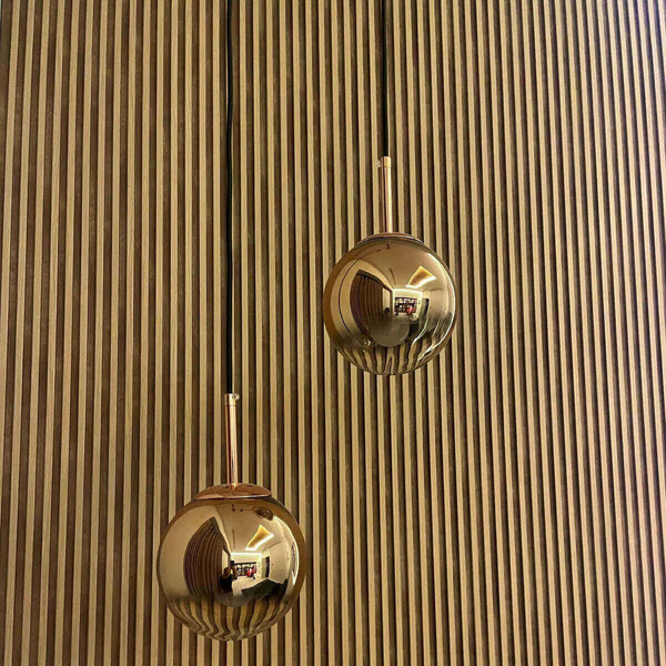 Okrągła lampa wisząca Palla LP-2844/1P S GD Light Prestige kulka ball złota
