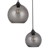 Wisząca LAMPA skandynawska TANESHA 6440 Rabalux loftowa OPRAWA szklany ZWIS kaskada kule balls metaliczna czarna