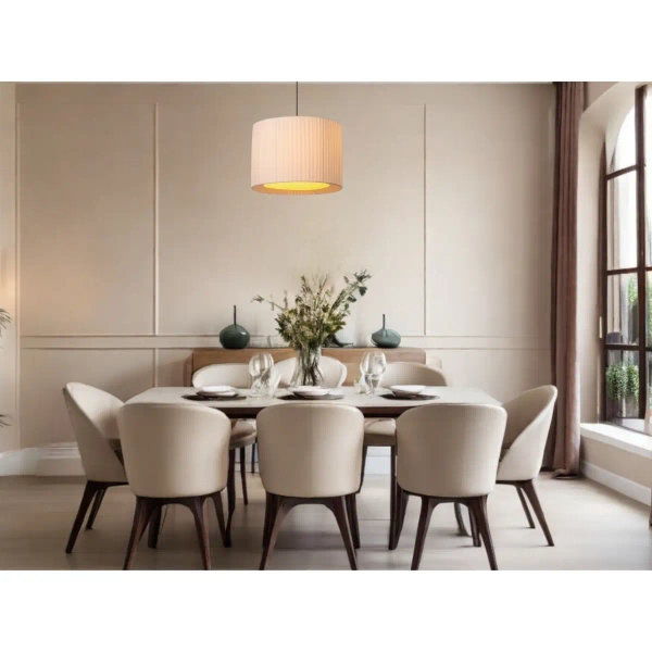 Lampa wisząca materiałowa FOLD 21439/40/31 nad stół biały czarny