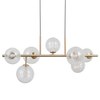 Molekułowa lampa wisząca Toledo PND-40717-7-HBR złoty przezroczysty