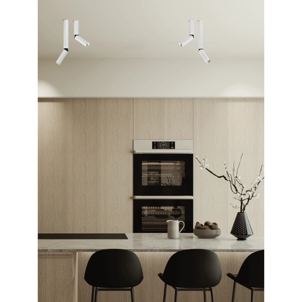 Punktowa lampa sufitowa DALI S216 LED 5W 3000K regulowana biała szara