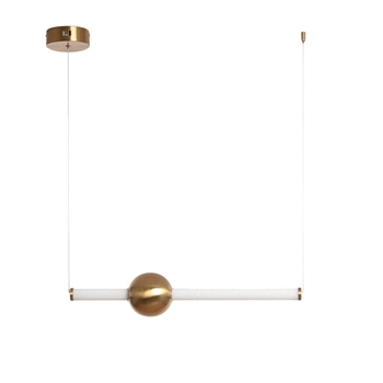 Lampa wisząca metalowa Macchinetta ABR-LWL-MACH-14W LED 14W 3000K złota