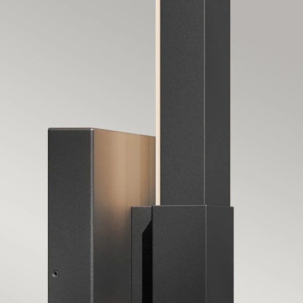 Ścienna zewnętrzna lampa Nocar KL-NOCAR-L-BK LED 39W 4000K IP44 czarna