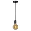 Okrągła lampa wisząca Jova 08426/01/30 Lucide szklana złota czarna