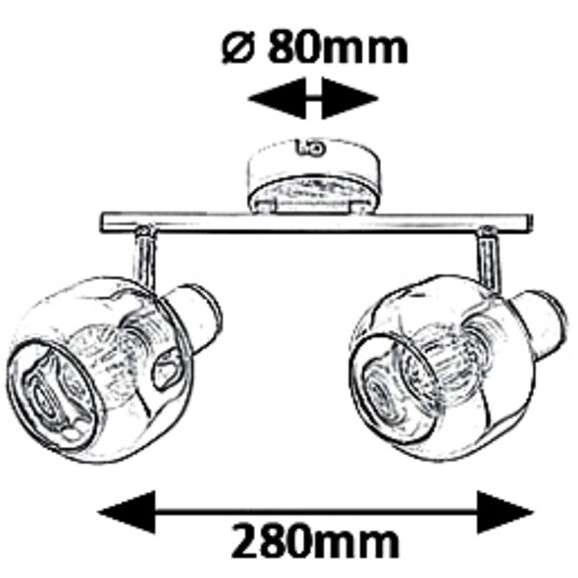 Sufitowa LAMPA loftowa SALAZAR 5398 Rabalux regulowana OPRAWA plafon szklany industrialny czarny drewniany
