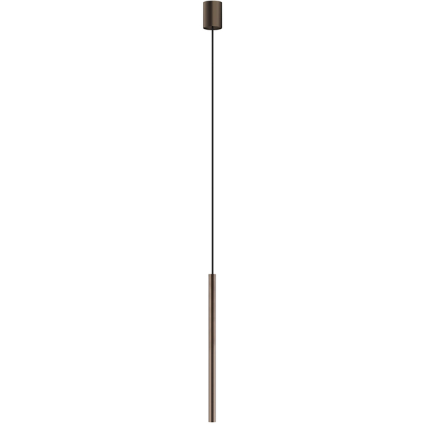 Wisząca lampa kuchenna Laser 10451 Nowodvorski nad wyspę sopel brązowa