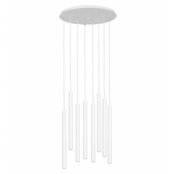 Ledowa lampa wisząca Roll 11168801 Kaspa 33,6W 3000K do jadalni biała