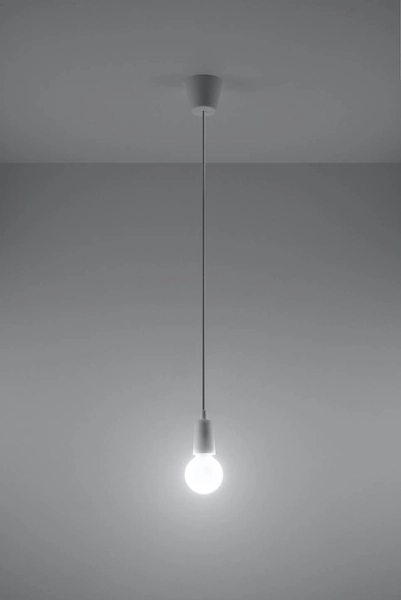 LAMPA wisząca SL.0569 industrialna OPRAWKA zwis na żarówkę biały