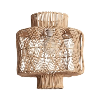 Wisząca lampa z ratanu japandi Boho ABR-LW23-BH-E27 Abruzzo IP65 beżowy