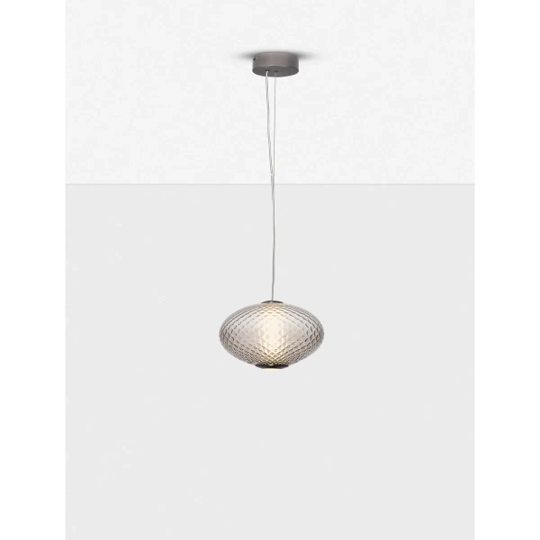 Salonowa lampa wisząca CORVELA LE45177 LED 12W 3000K nad stół szara brązowa
