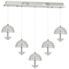 Ledowa wisząca lampa VENUS ML317 LED 5W 4000K kryształowa chrom