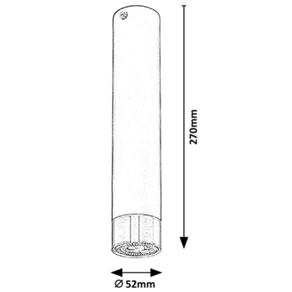 Spot LAMPA sufitowa ZIRCON 5075 Rabalux nowoczesny downlight do sypialni czarny