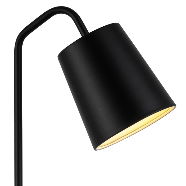 Stołowa lampka Zen MT1232 black Step na biurko metalowa czarna