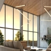 Nowoczesna lampa wisząca czarna PIPER LED 23,5W 2700-4000K listwy do salonu 71264-M942-D9-PH-12