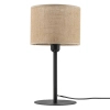 Stołowa lampa do salonu Juta 5552 tuba naturalna juta czarny