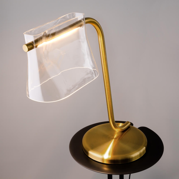 Nocna lampka Cabaret MOD170TL-L8BS3K LED 8W 3000K przezroczysty mosiądz