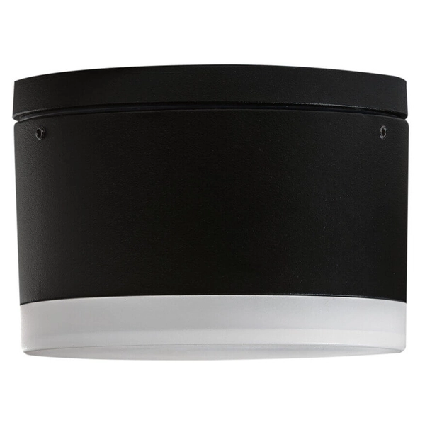 Okrągła lampa sufitowa na taras APULIA AZ4333 LED 8W 3000K IP54 czarny