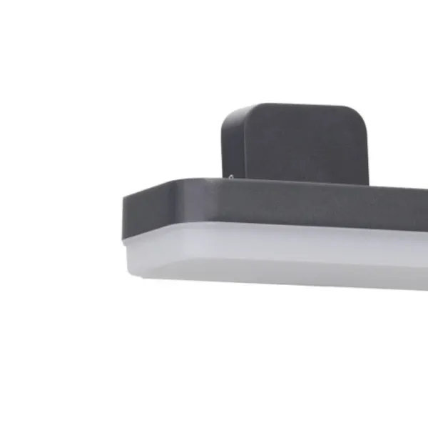 Grafitowa lampa elewacyjna OPLO AZ6831 1xLED 10W 3000K IP54 do warsztatu