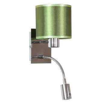 Kinkiet lampa ścienna SYLWANA 21-29294 abażurowa peszel LED 3W zielona