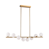 Molekułowa lampa wisząca MOLECULA NOW-10883P8 złota biała 8xG9 kule