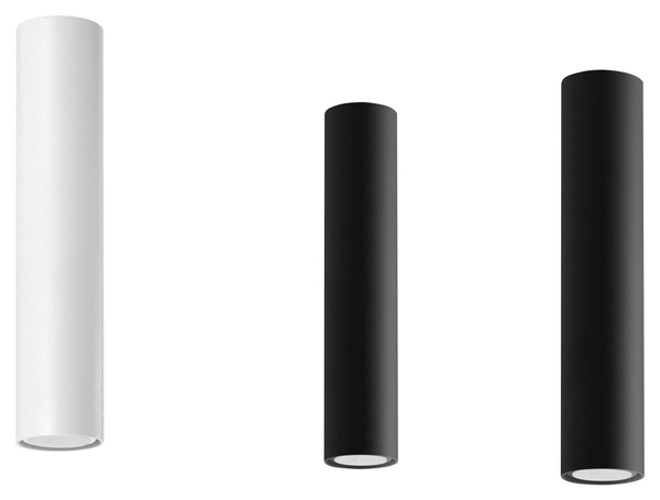 LAMPA sufitowa SL.0435 metalowa OPRAWA tuba downlight biała