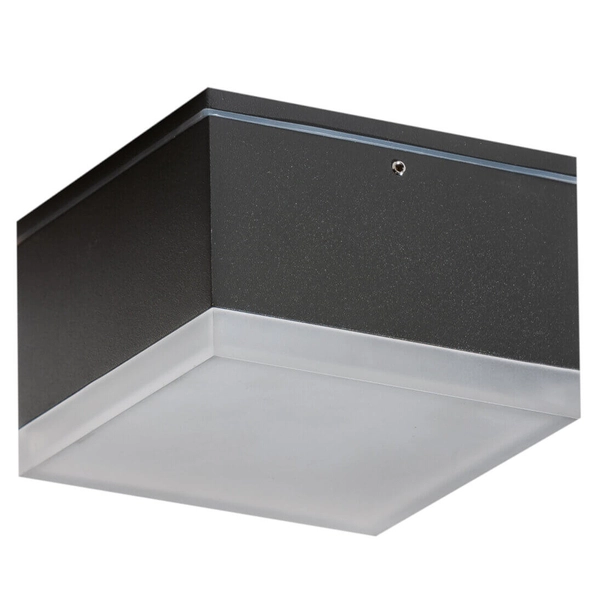 Kwadratowa lampa przysufitowa APULIA AZ4338 LED 8W 3000K IP54 szary