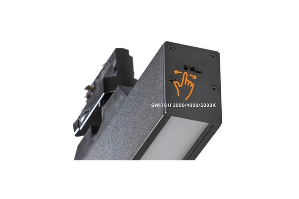 Listwa do 3-fazowego szynoprzewodu Linnea LED 36W 3000K czarna