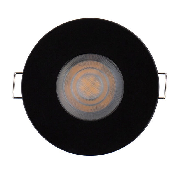 Oczko do zabudowy Golf 8376 czarna lampa wpuszczana schodowa