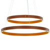 LAMPA wisząca MANEZIA PND-270160-2A-GD Italux metalowa OPRAWA okrągły zwis LED 115W 3000K pierścienie rings