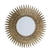 Metalowe lustro pióra Quill 5055999238014 do sypialni złote