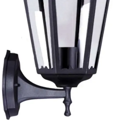 Elewacyjna LAMPA ścienna Lozana K-5006A up Kaja klasyczna OPRAWA metalowa KINKIET zewnętrzny outdoor IP44 czarny