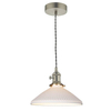 Ceramiczna lampa zwieszana Hadano HAD0161-10 do salonu chrom biały