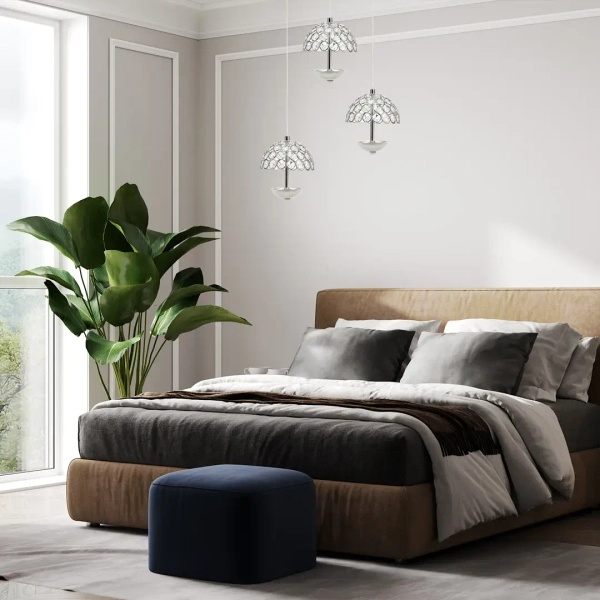 Lampa wisząca kryształowa VENUS ML316 LED 5W 4000k glamour chrom
