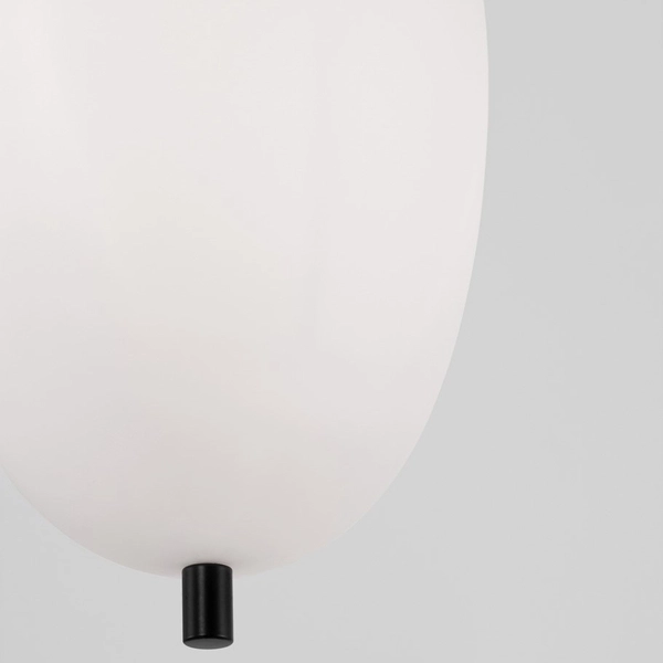 Sypialniana lampa wisząca Marc LE42723 nad łóżko łezka kropla biała czarna