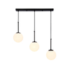 Modernistyczna lampa wisząca Pompei balls czarna biała