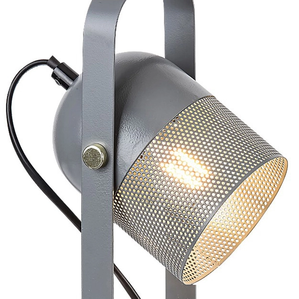 Nowoczesna lampa stołowa Ronnie 5254 metalowa z regulacją gabinet szara