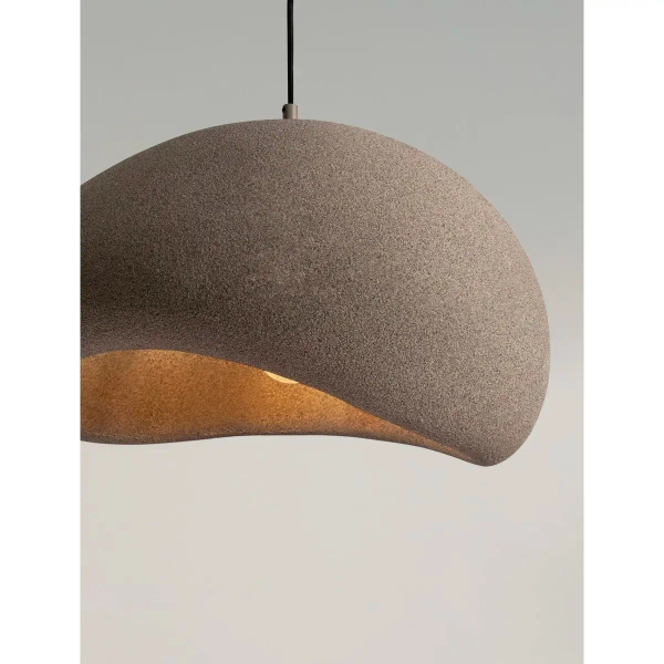 Lampa wisząca kopuła PALINZA LE45323 do salonu kopuła brązowa