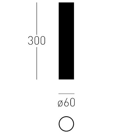 Downlight LAMPA sufitowa QUA+ ON 50 20.1106.495.002 Chors natynkowa OPRAWA metalowa tuba czarna