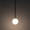 Wisząca lampa kulista Kier 10310 loftowa biała czarna