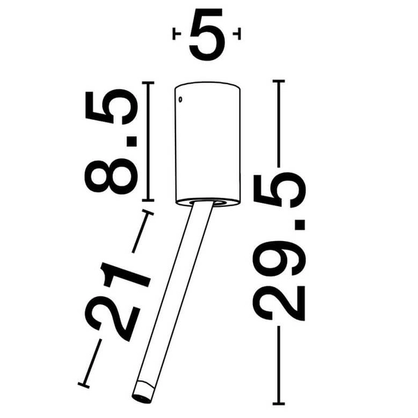 Sufitowa lampa z regulacją ABAPO LE44694 LED 4W 3000K tubka biały