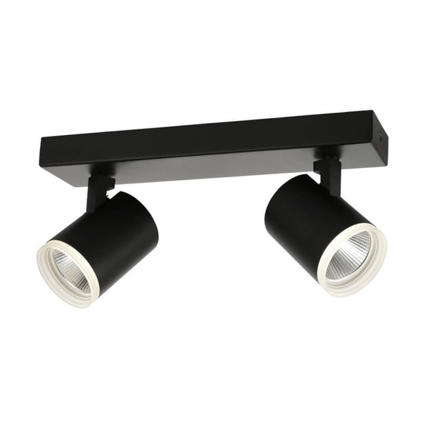 Czarna lampa sufitowa Helvia z regulacją LED 10W 3000K do pokoju