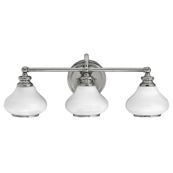 Potrójna lampa ścienna Ainsley HK-AINSLEY3-BATH Hinkley metalowa chrom