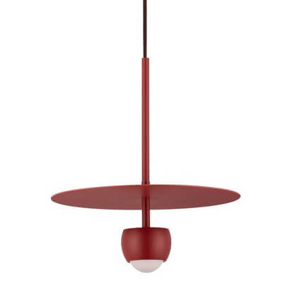 Ledowa lampa wisząca BAILA LE44537 8W 3000K okrągła czerwona