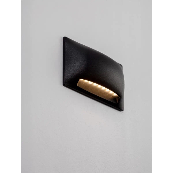 Kinkiet ścienny na taras PLASENA LE75299 LED 5W 3000K IP65 czarna