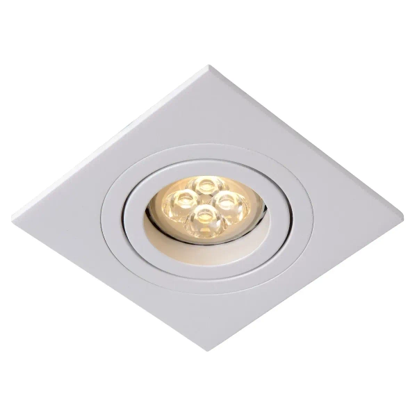 Sufitowe oczkoTUBE 22955/01/31 Lucide do salonu metalowe białe