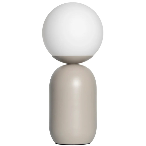 Lampa stołowa Notti 2011035010 Nordlux kula ball biała szara