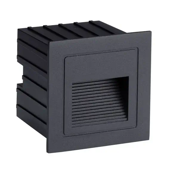 Lampa zewnętrzna ścienna CENDILO LE75319 LED 3W 3000K IP65 wpust czarny