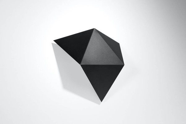 Kinkiet LAMPA ścienna SL.0421 geometryczna OPRAWA metalowa czarna